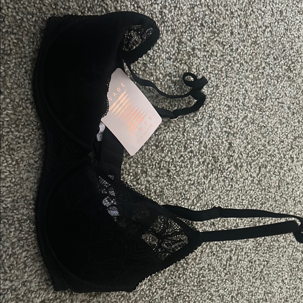 Savage X Fenty Black Lace Bra